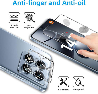 QULLOO Panzerglas Xiaomi 14T Pro, 2 Stk. Schutzfolie