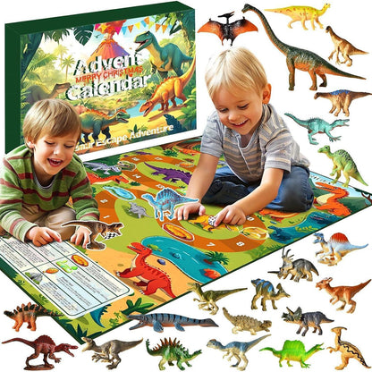 Dinosaurier Adventskalender Weihnachts Countdown Geschenkbox