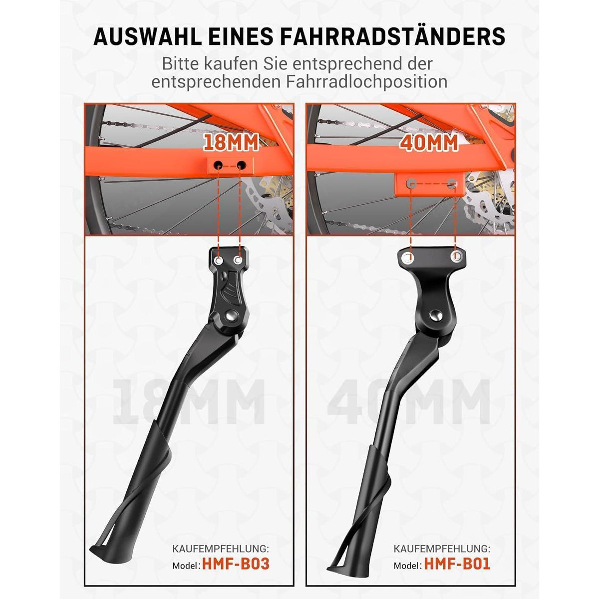 Verstellbarer Fahrradständer für E-Bike & MTB 24-29 Zoll