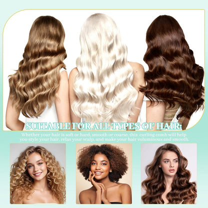 Lockenbürste Haarbürste Styling Detangler Set Frauen Männer 3-teilig