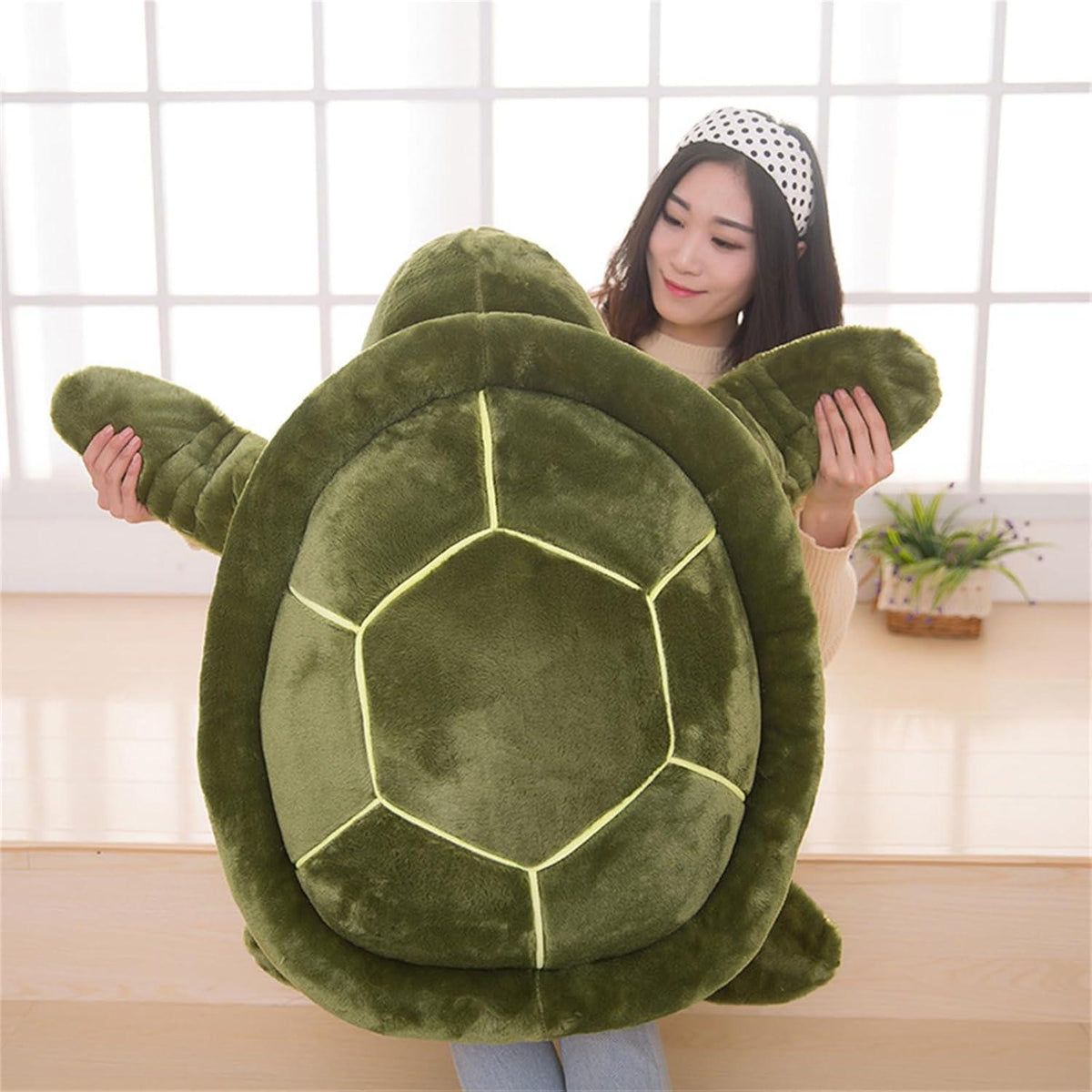 Große Plüsch Schildkröte 25cm - Weiches Kuscheltier für Kinder & Erwachsene