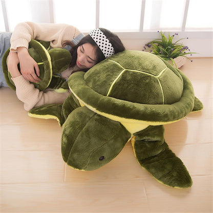 Großes Plüsch Schildkröten Kuscheltier 65cm Grün