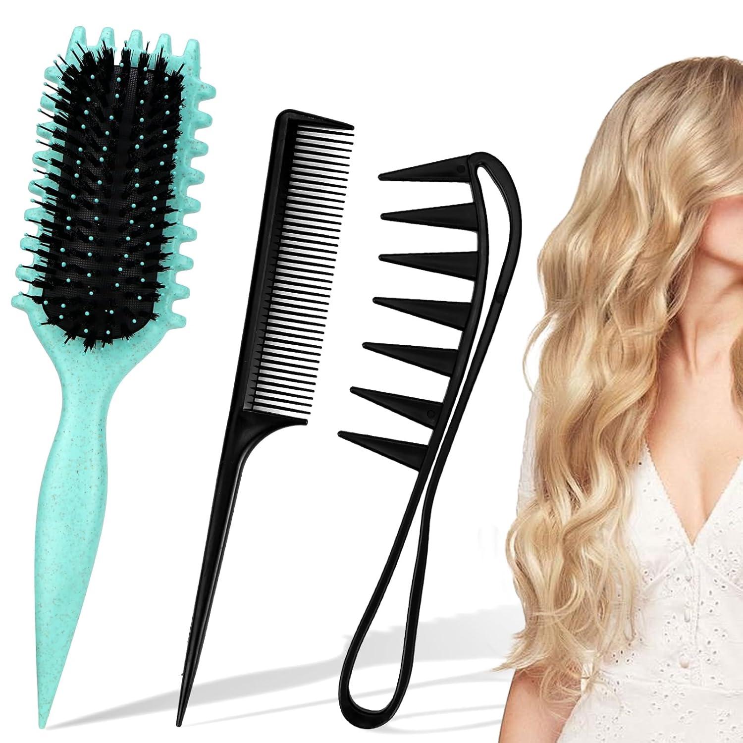Lockenbürste Set Stielkämme Locken Definieren Entwirren