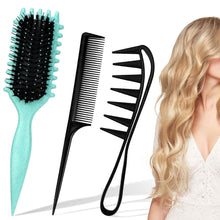 Lockenbürste Set Stielkämme Locken Definieren Entwirren