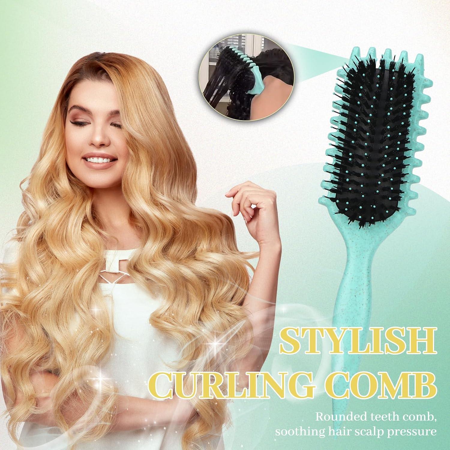 Lockenbürste Set Haarbürste Kamm Styling Entwirren