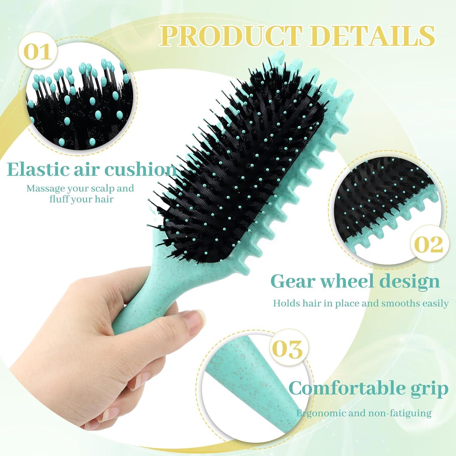 Locken-Haarkamm Set Breit Precision Styling Brush für Frauen Männer