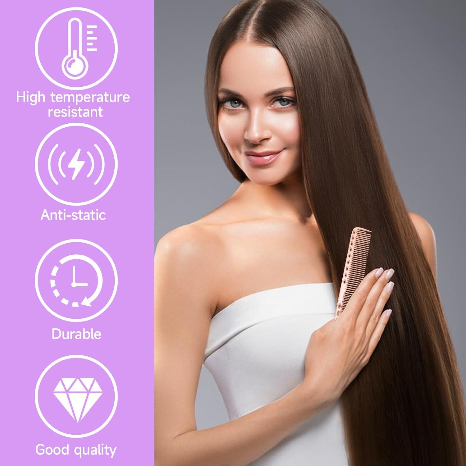 4er Set Aluminium Haarkämme für Männer und Frauen, Friseur