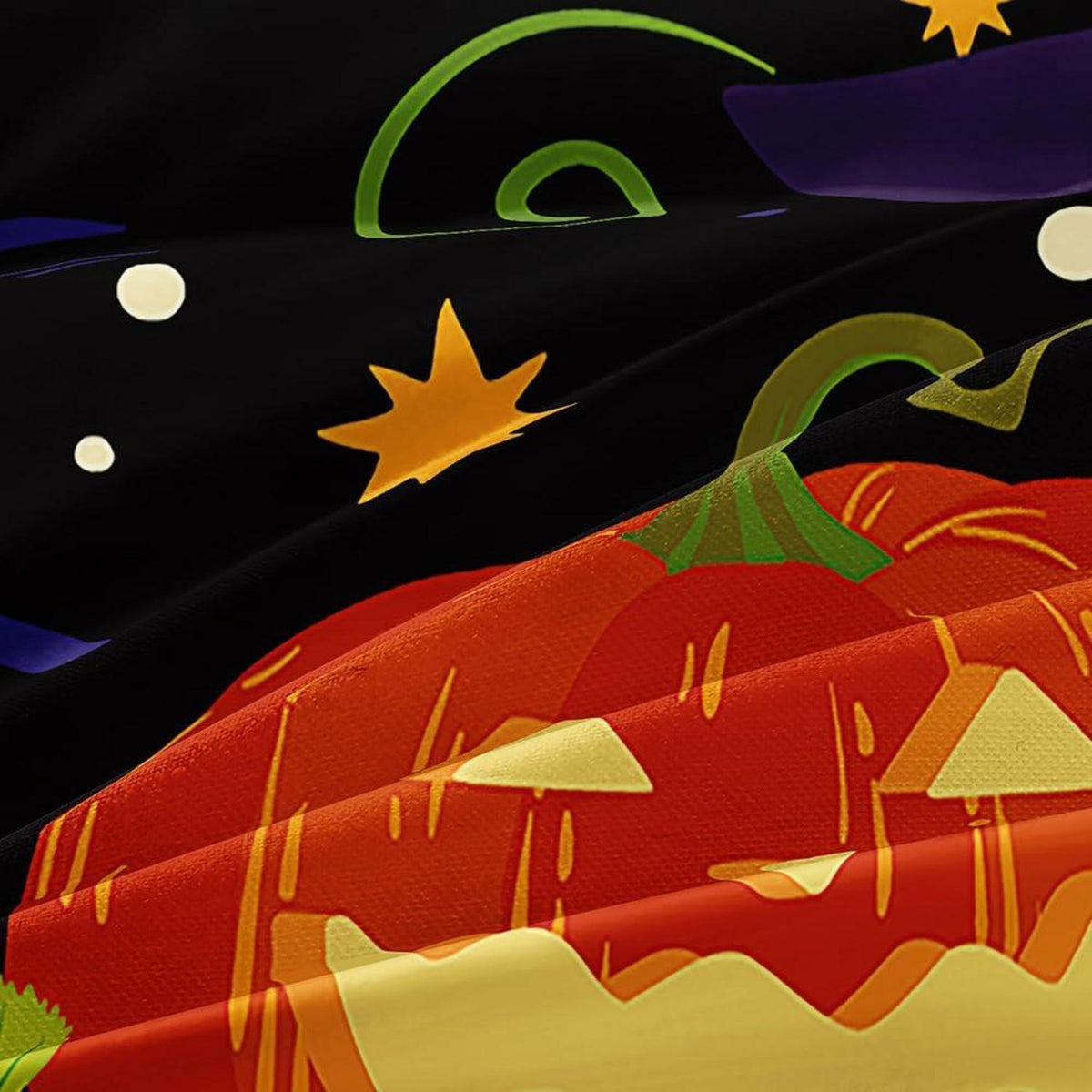 Halloween Bettwäsche Set 155x220 Kürbis 3D Mikrofaser