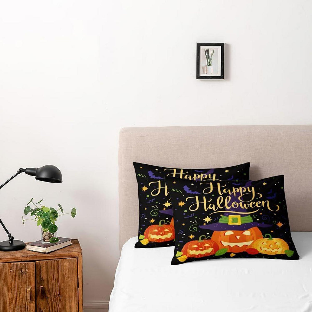 Halloween Bettwäsche Set 155x220 Kürbis 3D Mikrofaser