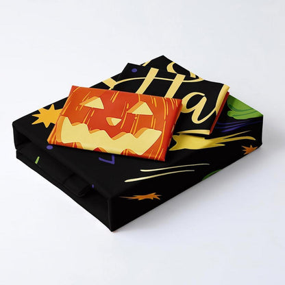 Halloween Bettwäsche Set 155x220 Kürbis 3D Mikrofaser