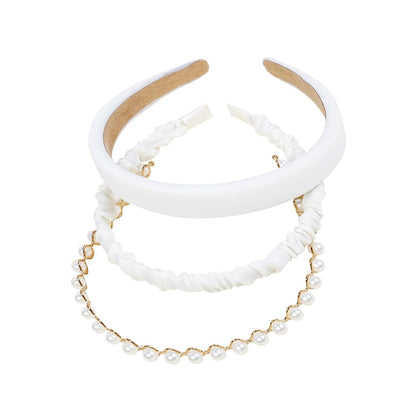 Haarreif Set Damen Weiß für Vintage Frisuren & Hochzeiten