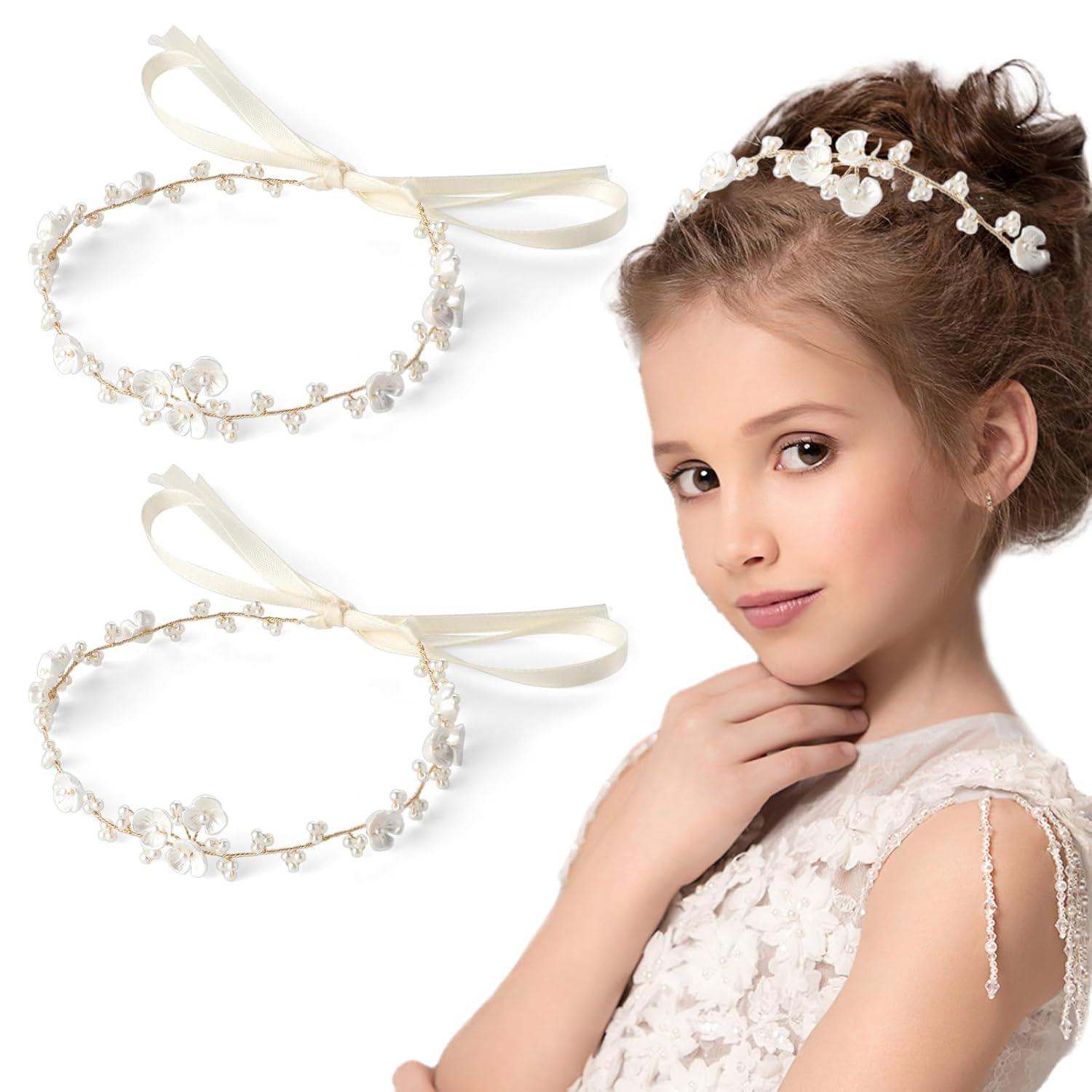 Blumenkranz Haarschmuck Kinder Hochzeit Party Mädchen