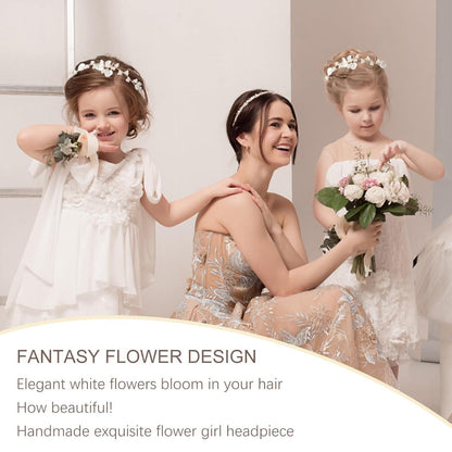 Blumenkranz Haarreif 2er Set Mädchen Hochzeit Geburtstag
