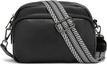 Umhängetasche Damen Crossbody Bag Leder Gelb Gold Muster