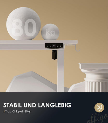 Höhenverstellbarer Schreibtisch 160 cm Elektrisch Memory