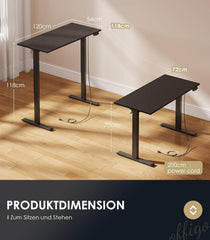 Elektrischer höhenverstellbarer Schreibtisch mit