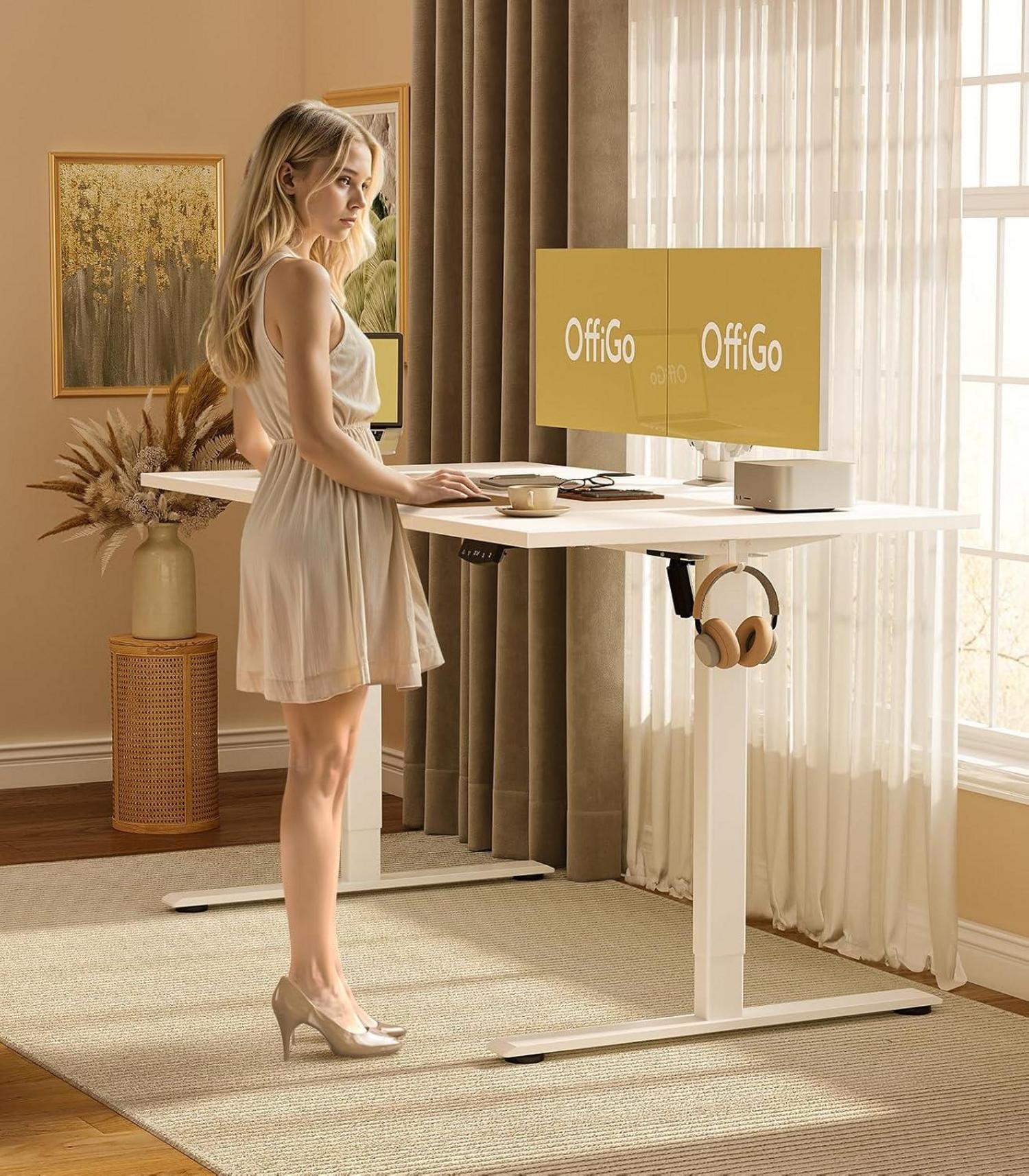 Höhenverstellbarer Schreibtisch 180 cm Elektrisch Gaming