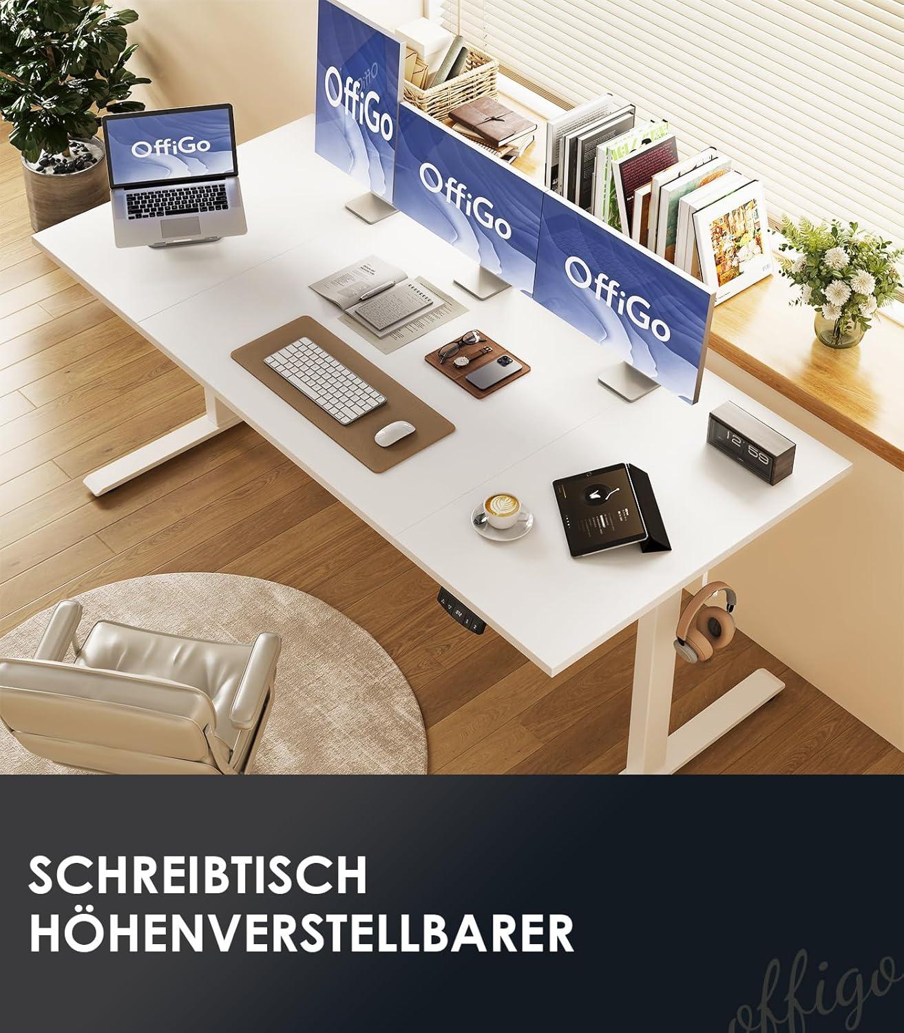Höhenverstellbarer Schreibtisch 180 cm Elektrisch Memory-Funktion Gaming