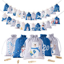 Adventskalender 24 Stoffsäckchen Weihnachtskalender