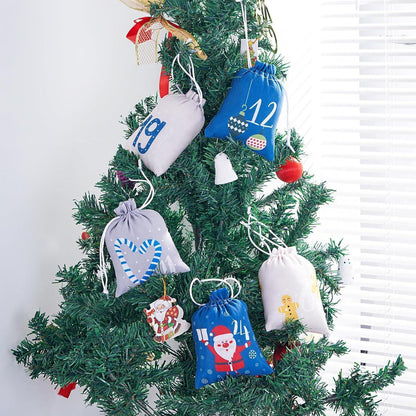 Adventskalender 24 Stoffsäckchen Weihnachtskalender