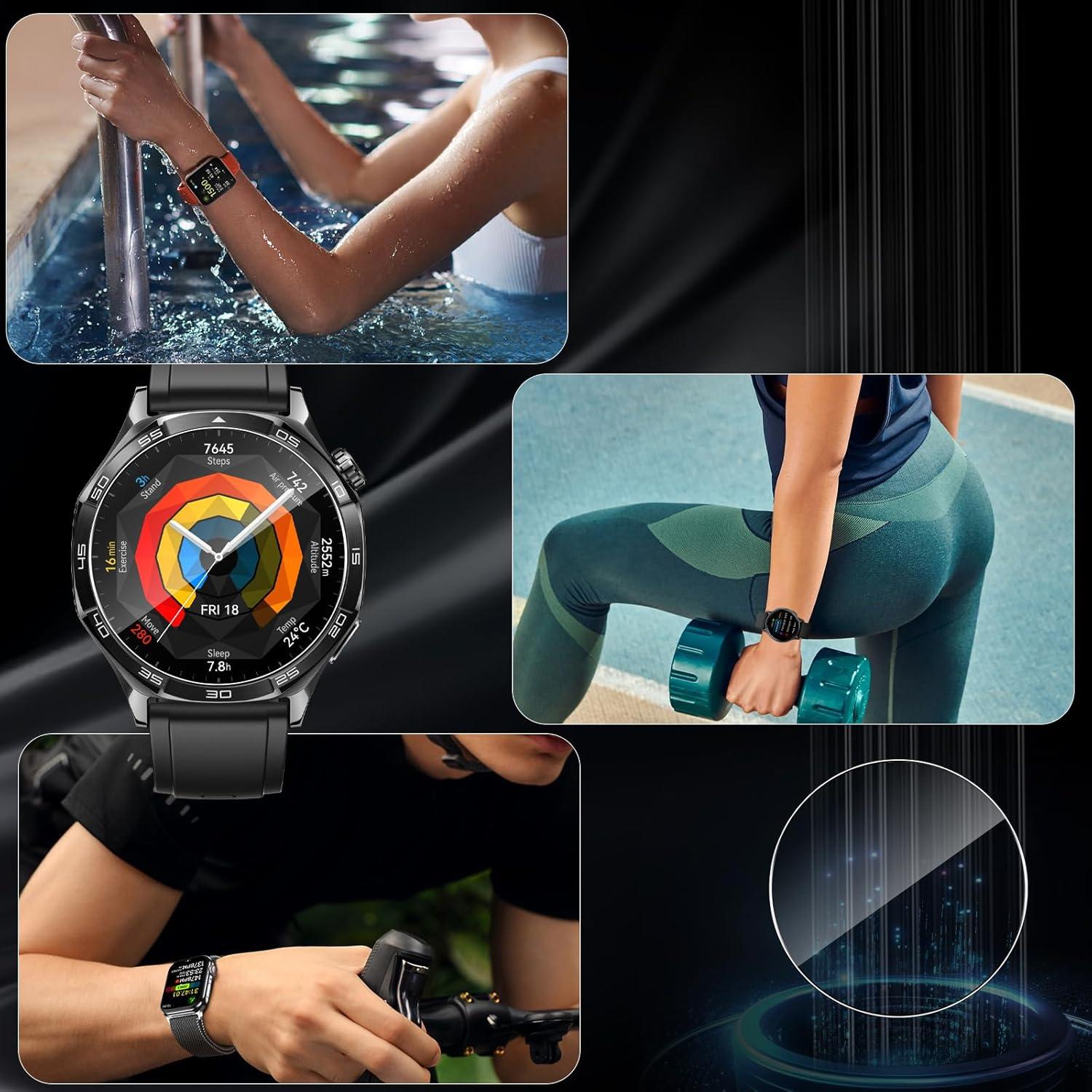 Schutzfolie Huawei Watch GT5 46MM Panzerglas anti-Blasen