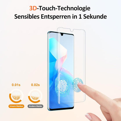 2er Pack Huawei P30 Pro Panzerglas Displayschutzfolie 9H Härte HD-Klarheit