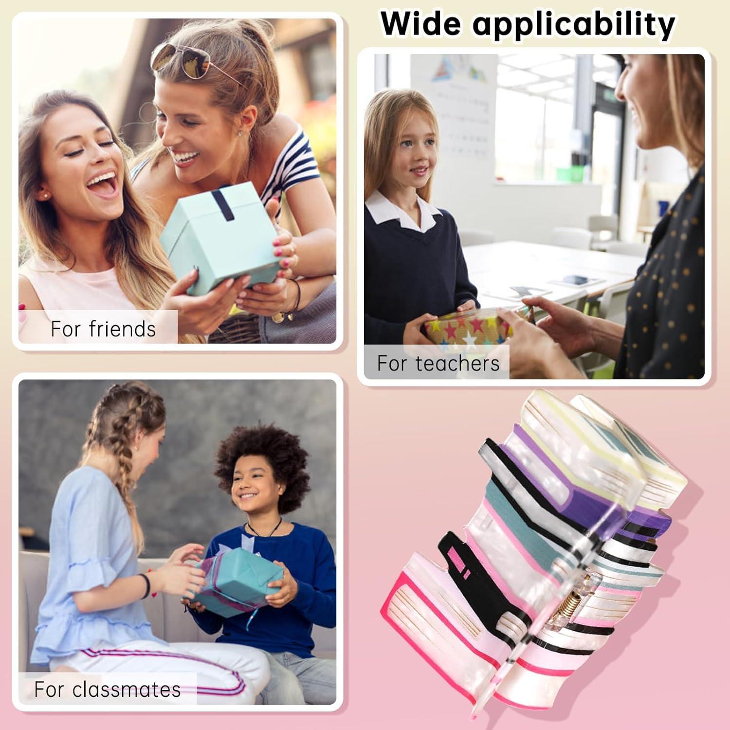 2er-Pack Buchförmige Haarklammern Orange Rose Red Haarspangen Set