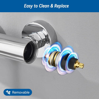Thermostat Duscharmatur für Badewanne und Dusche G1/2 Chrom