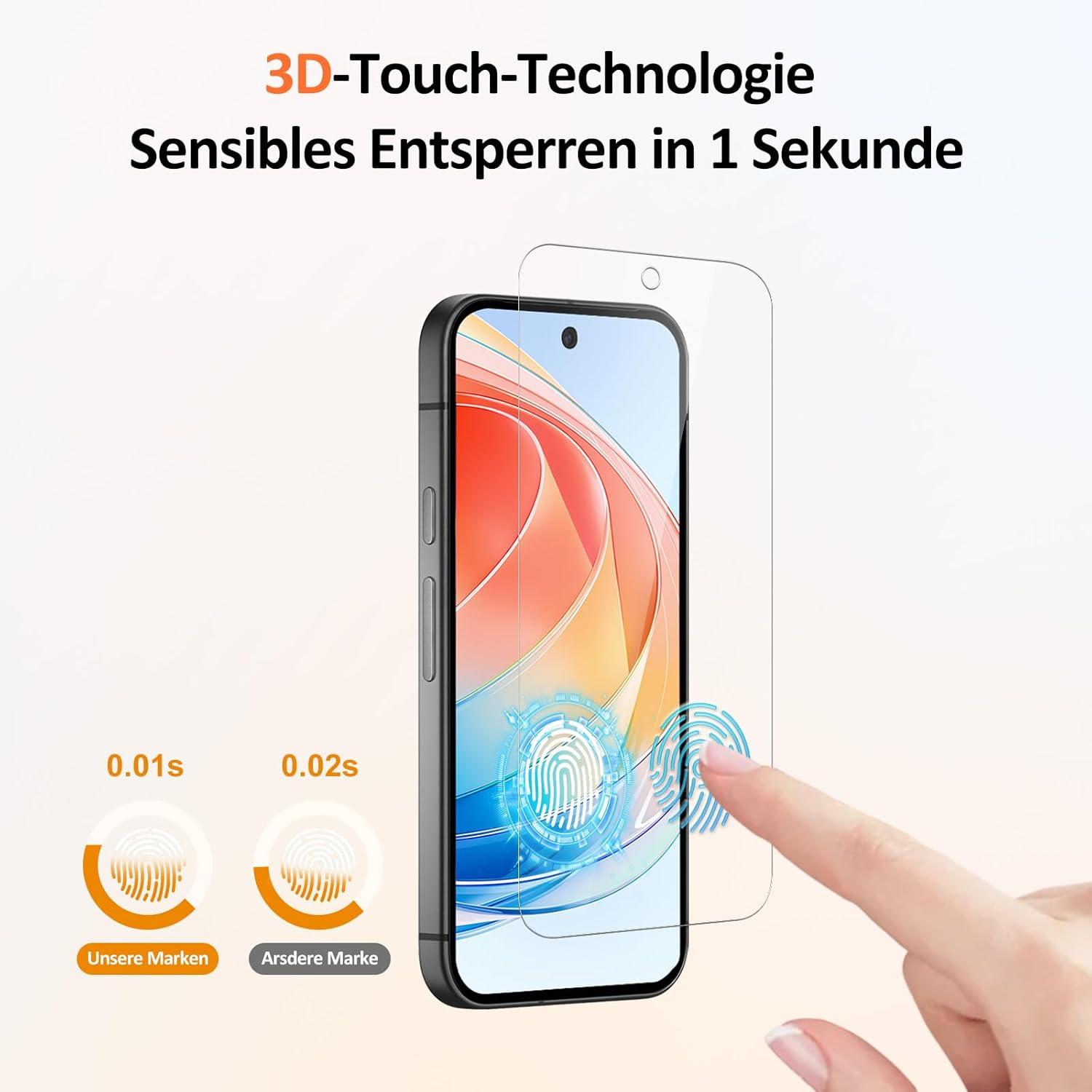 2er Pack Schutzfolien für Google Pixel 9 - 9H Härte, Kratzfest, HD DisplaySchutz
