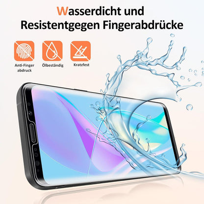Samsung Galaxy S9 Plus Panzerglas 2x Displayschutz 9H Folie Anti-Bläschen