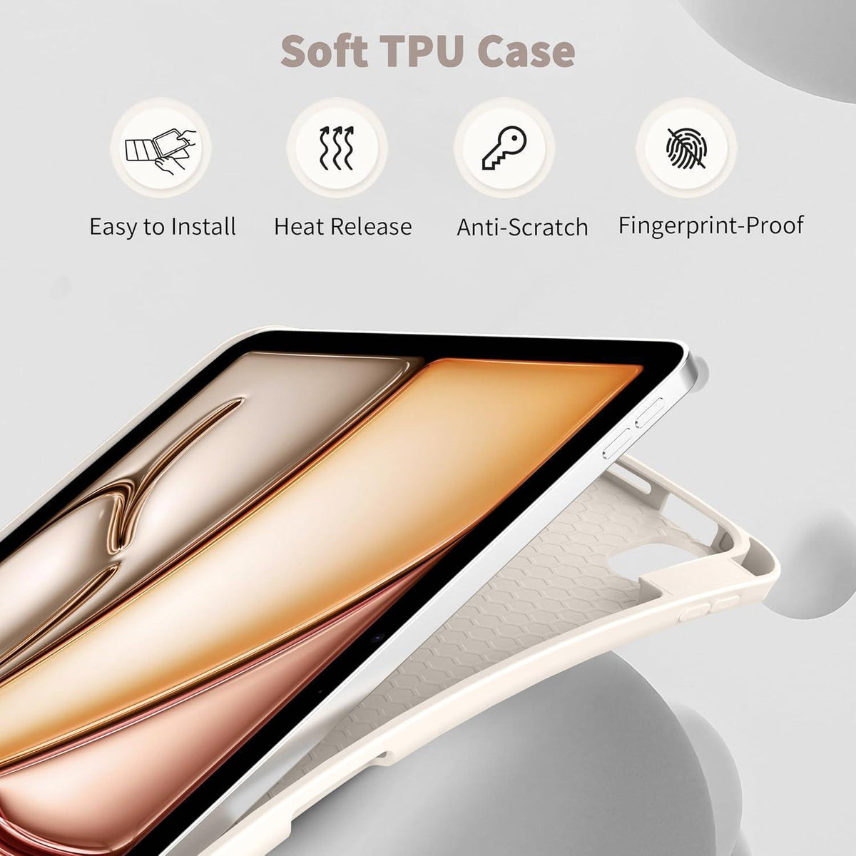 iPad Air 11 Hülle mit Stifthalter & Trifold Ständer