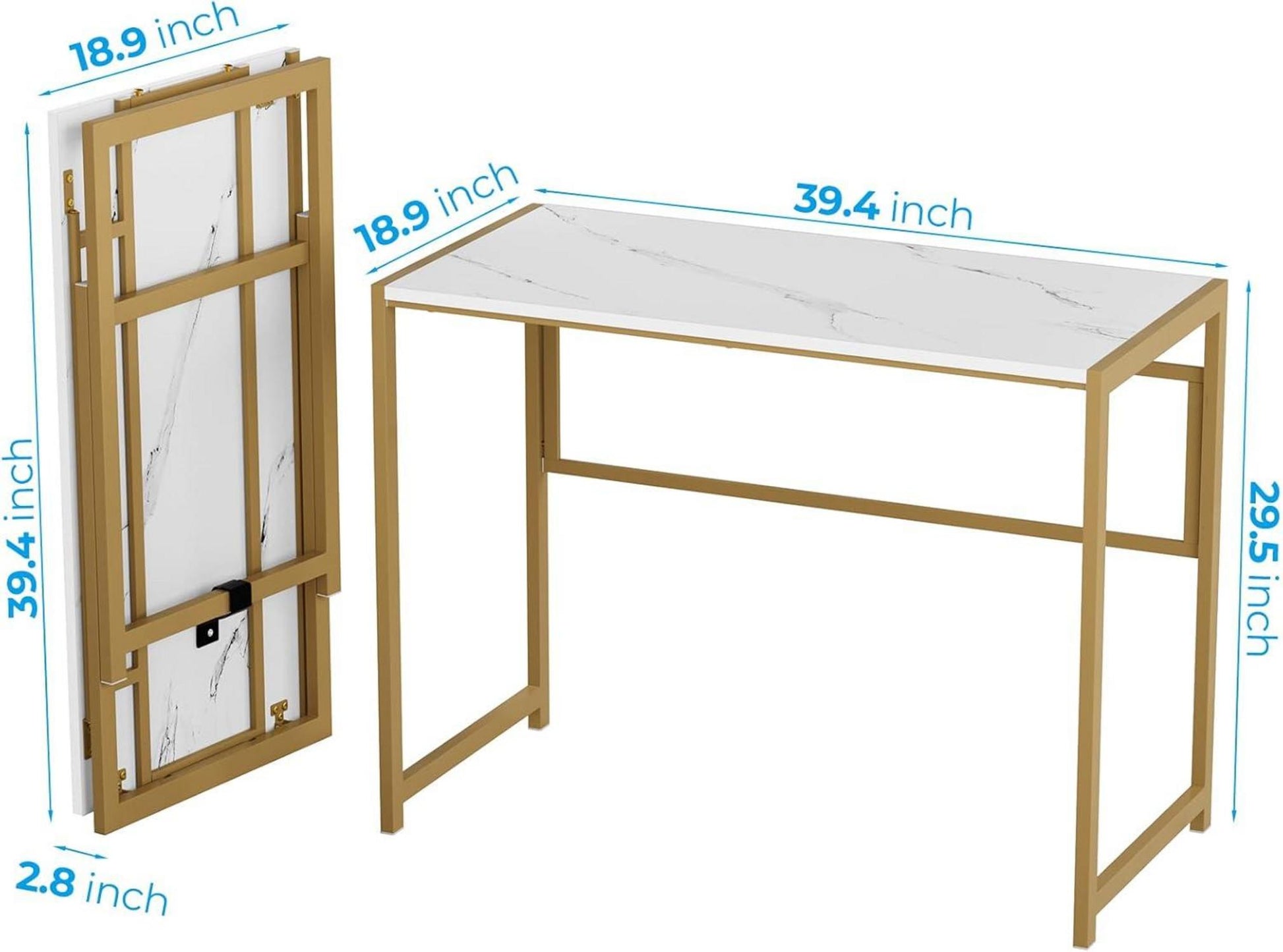 Klappbarer Schreibtisch 100x48 cm Keine Montage benötigt