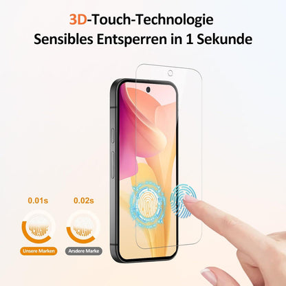 Schutzfolie + Kameraschutz für Google Pixel 9, 2 Stück Panzerglas Displayfolie
