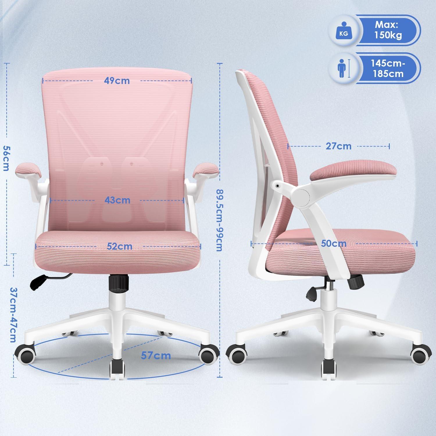Ergonomischer Bürostuhl mit Lendenwirbelstütze und Atmungsaktiver