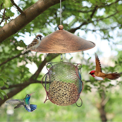 Vogelfutterspender Metall Vogelfutterstation Balkon Wetterfest