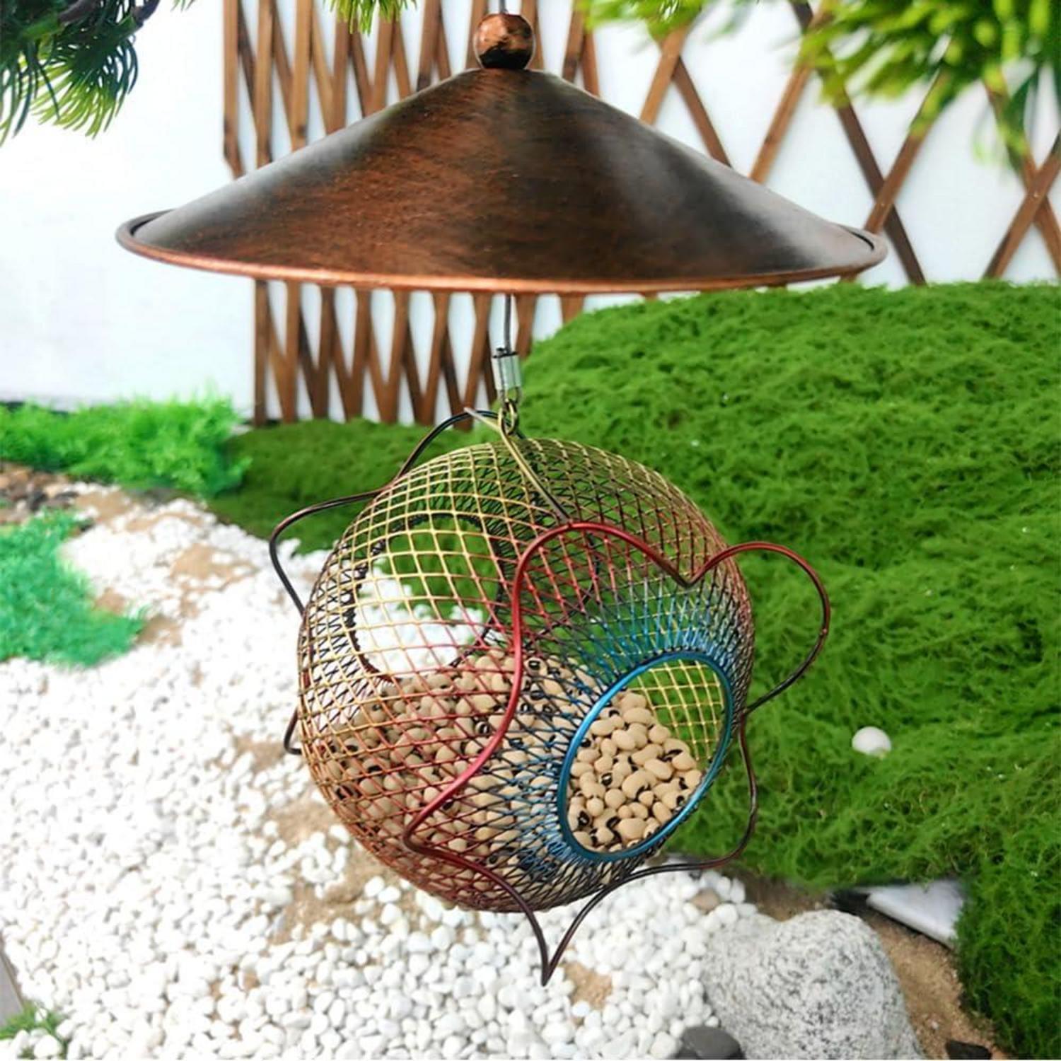 Vogelfutterspender Metall Zum Aufhängen Futterhaus 19 cm x 38 cm