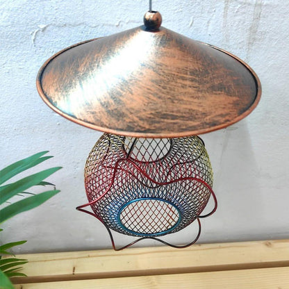 Vogelfutterspender Metall Zum Aufhängen Futterhaus 19 cm x 38 cm