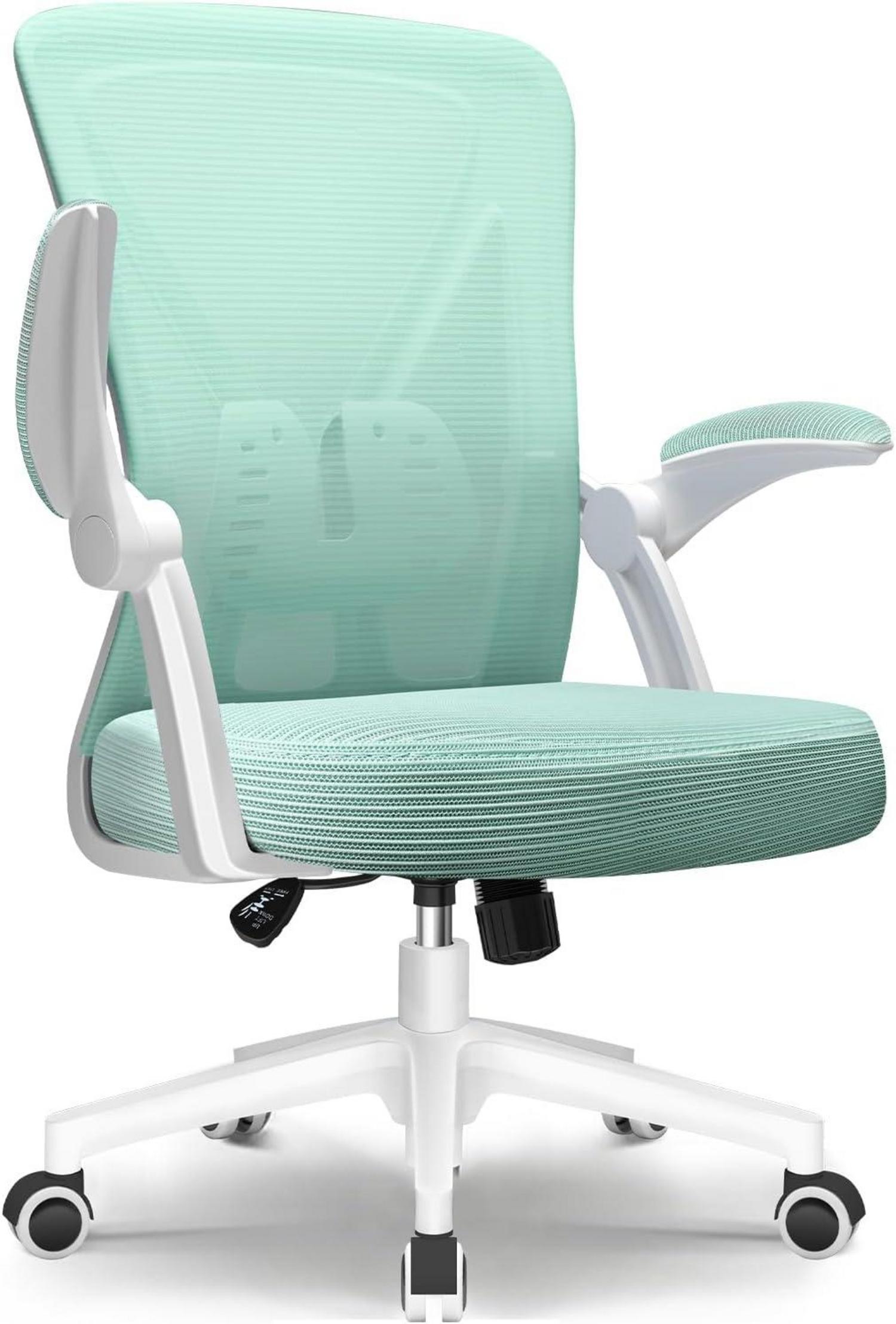 Ergonomischer Bürodrehstuhl mit Lendenwirbelstütze und atmungsaktiver