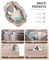 Sporttasche Reisetasche 50L LOVEVOOK mit Schuhfach & Nassfach