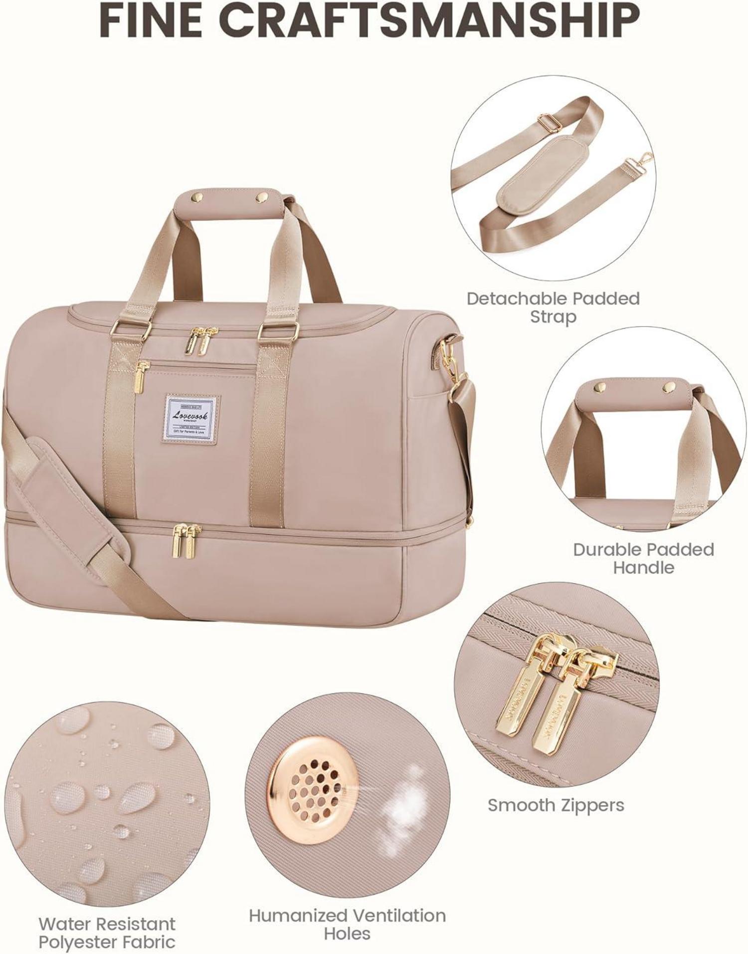 Große wasserdichte Sporttasche mit Fach für Schuhe und Nassfach, 50L Strandtasche für Sport, Reise, Schwimmen, Handgepäck Marineblau