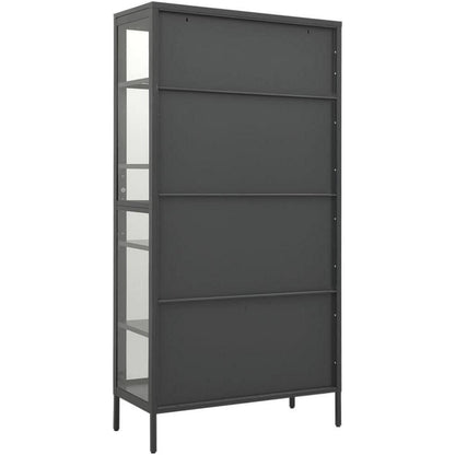 Glasvitrine mit 4 Fächern – Highboard 90x40x180cm