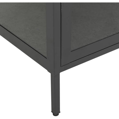 Glasvitrine mit 4 Fächern – Highboard 90x40x180cm