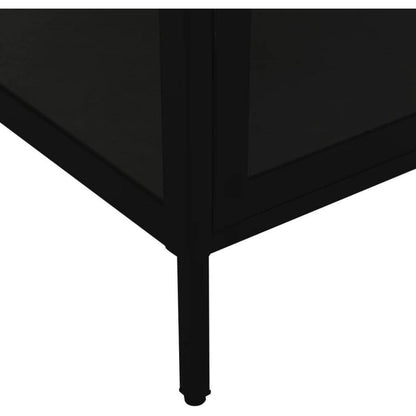 Glasvitrine mit 4 Fächern – Highboard 90x40x180cm