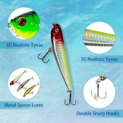 Angel Adventskalender 2024 Männer Jungs 24 Köder Set