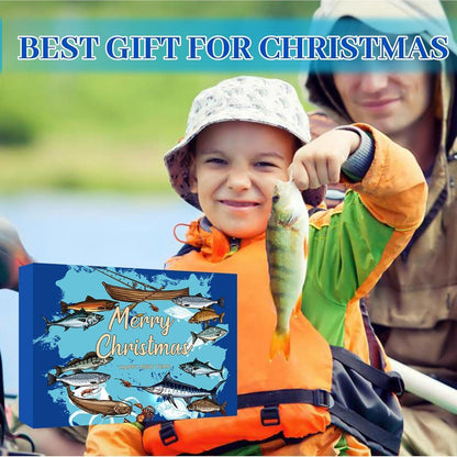 Angel Adventskalender 2024 Männer Jungs 24 Köder Set