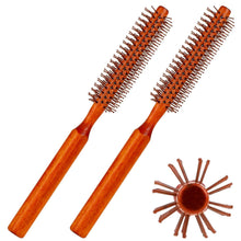 2er-Pack kleine Rundbürste mit Nylonborsten für Locken & Volumen