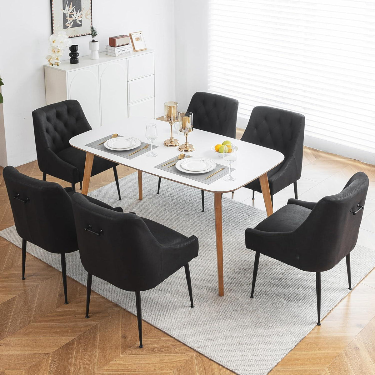 Esszimmerstühle 2er Set Schwarz – Modern & Komfortabel mit Hebel