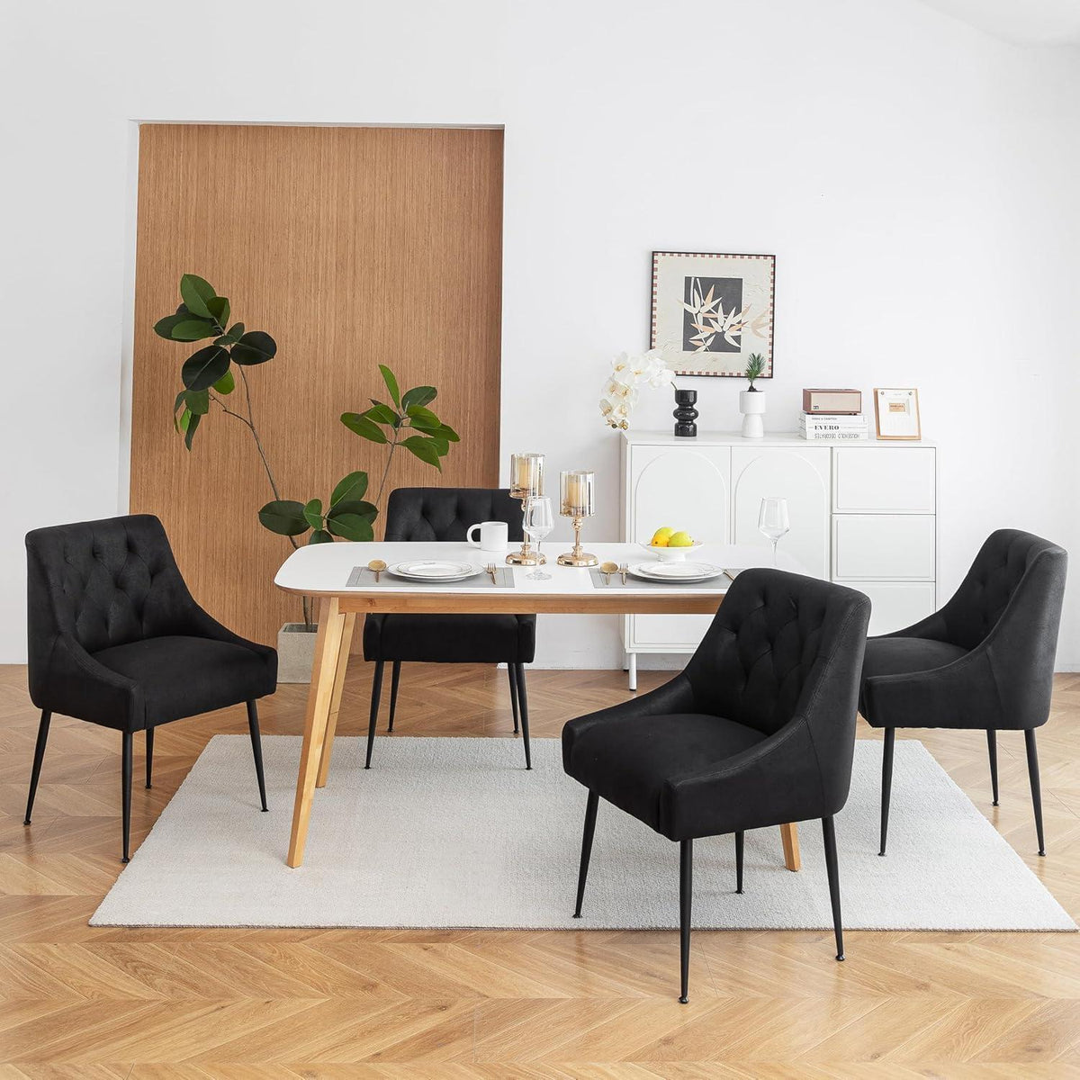 Esszimmerstühle 2er Set Schwarz – Modern & Komfortabel mit Hebel