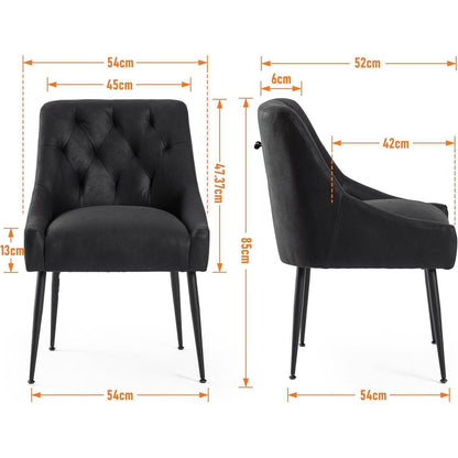 Esszimmerstühle 2er Set Schwarz – Modern & Komfortabel mit Hebel