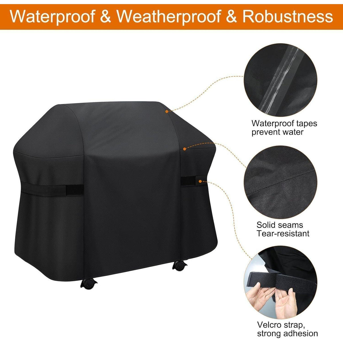 Grillabdeckung Wasserdicht 129cm für Weber Spirit I & II
